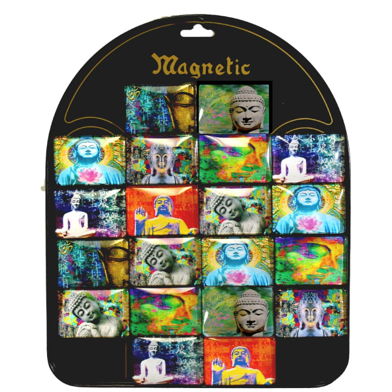 Mod Buddha Glass Magnet Display