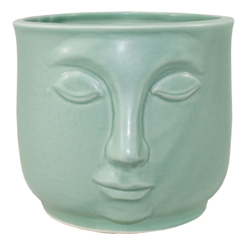 Mod Face Ceramic Vase