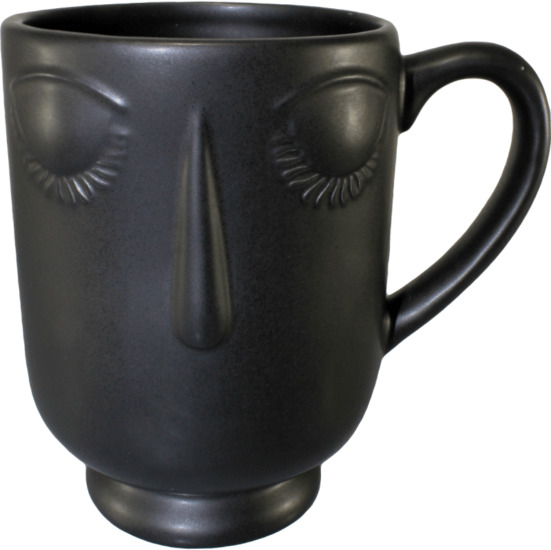 Lovely Belia Face Mug Black
