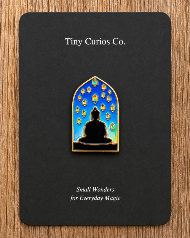 Lantern Sky Meditation Pin