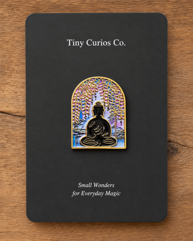 Wisteria Dream Buddha Pin
