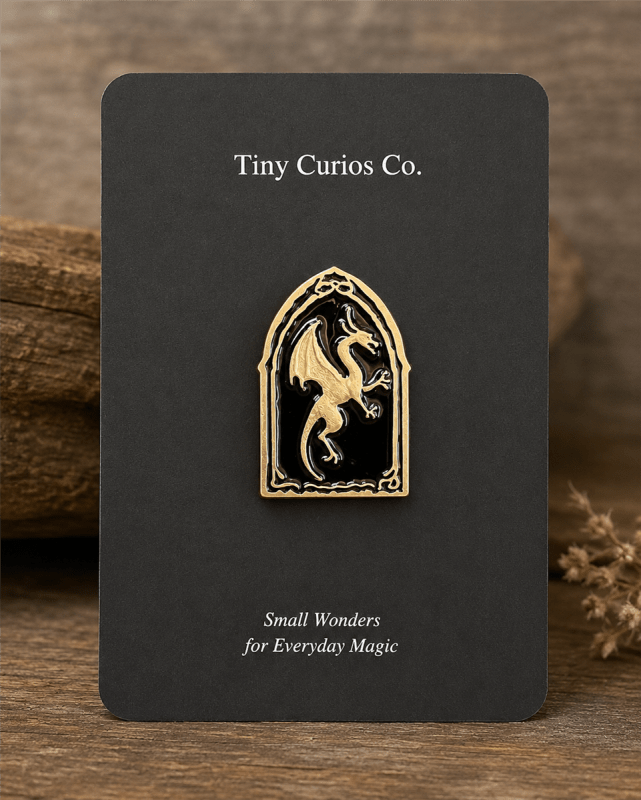 Ancient Wyvern Crest Pin