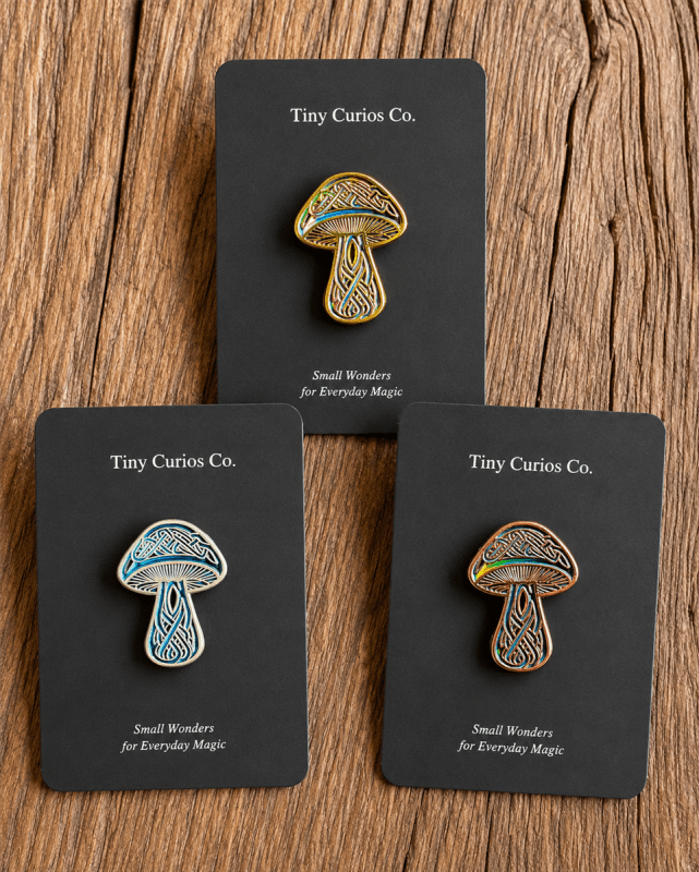 Enchanted Forest Mushroom Assorted Pin  1Dz