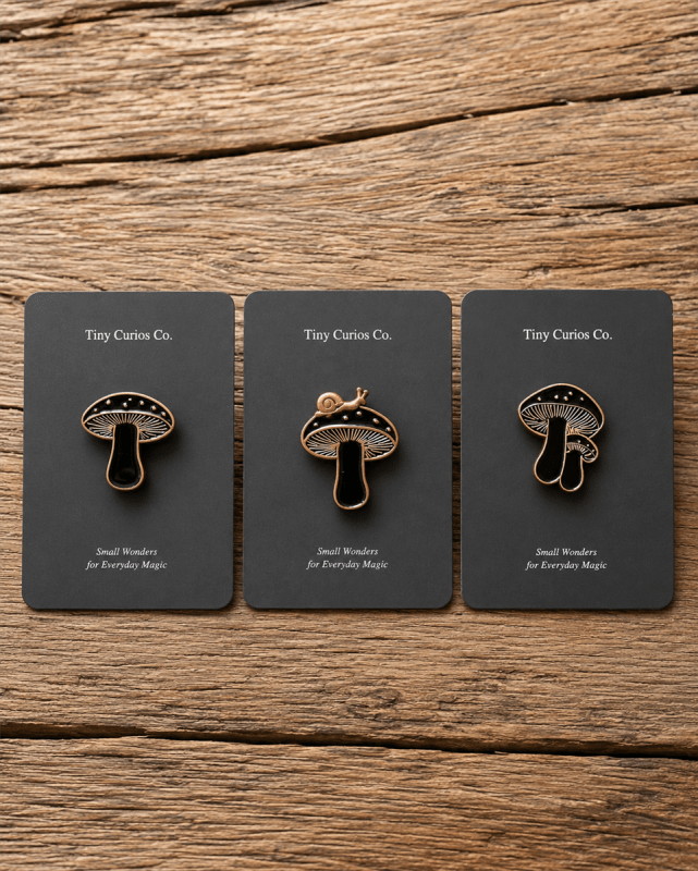 Copper Cap Mushroom Assorted Pin  1Dz