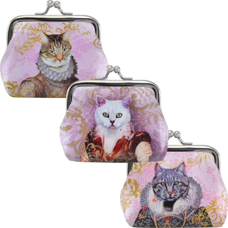 Feline Portrait Clasp Coin Purse