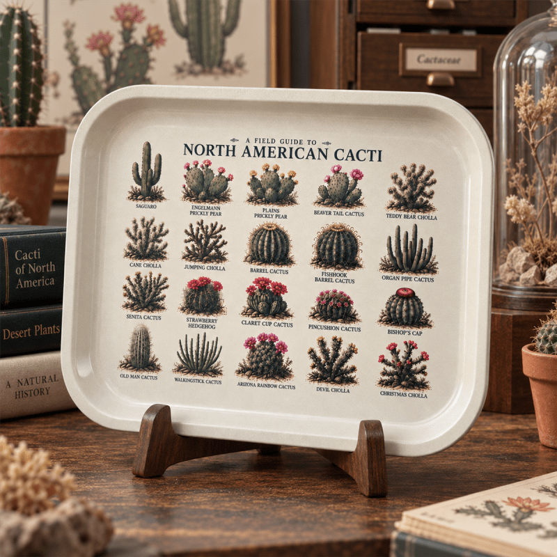 Desert Specimens North American Cacti Metal Tray