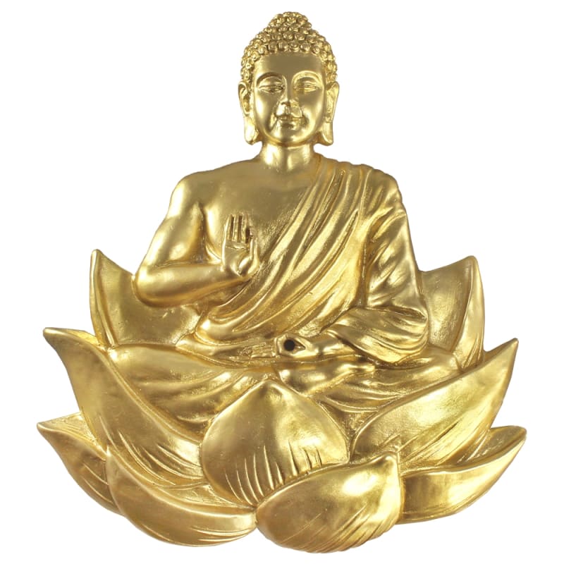 BUDDHA INCENSE HOLDER GOLD