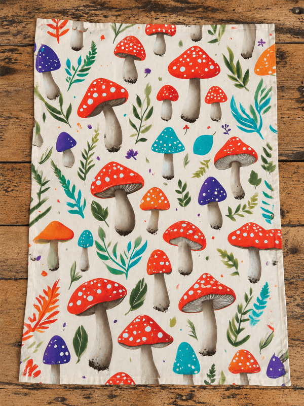 Tea Towel Amanita Mushroom