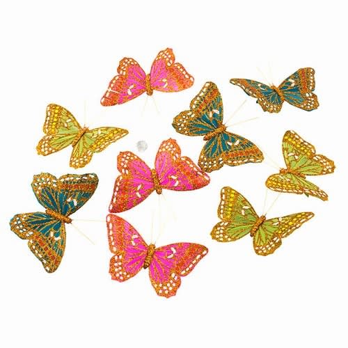Summer Glitter Butterfly Garland