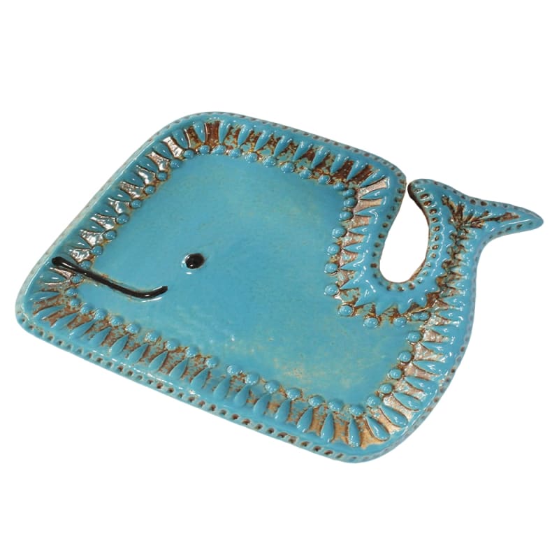 Winona Baby Whale Tray Turquoise/Brown