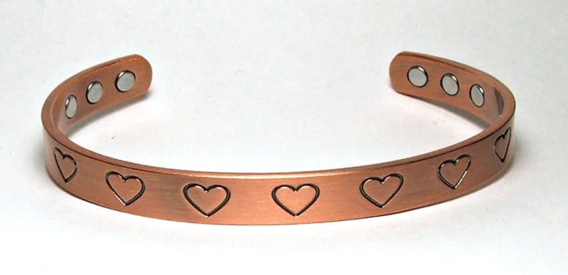 CCB-176-COPPER CUFF BRACELET WITH 6 MAGNETS
