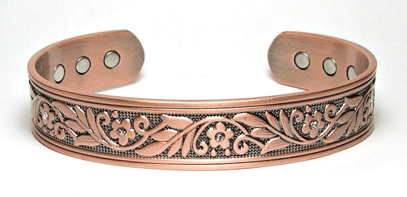 CCB-430-COPPER CUFF BRACELET WITH 6 MAGNETS