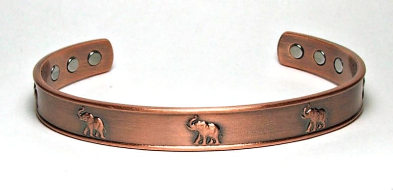 CCB-677-COPPER CUFF BRACELET WITH 6 MAGNETS