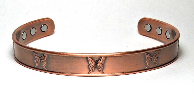 CCB-681-COPPER CUFF BRACELET WITH 6 MAGNETS