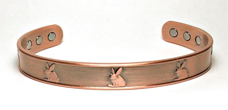 CCB-684-COPPER CUFF BRACELET WITH 6 MAGNETS