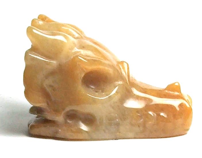 DH01-DRAGON HEAD IN YELLOW JADE