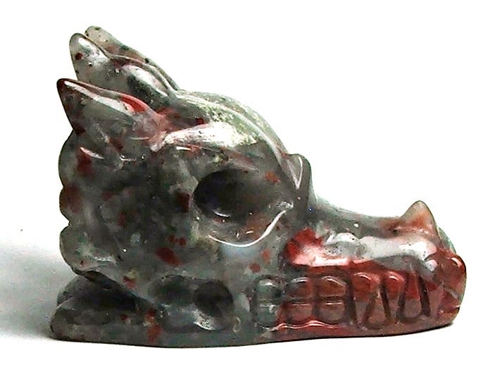 DH02-DRAGON HEAD IN BLOODSTONE