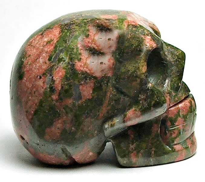SK-07 50mm STONE SKULL IN UNAKITE