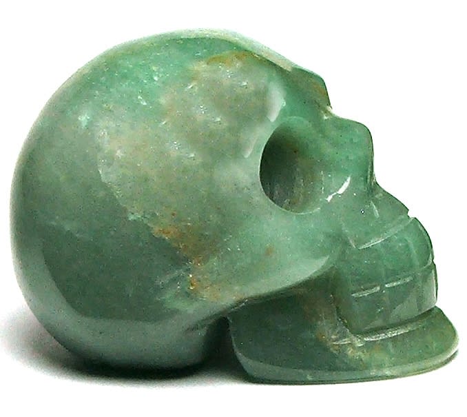 SK-37  50mm STONE SKULL IN AVENTURINE