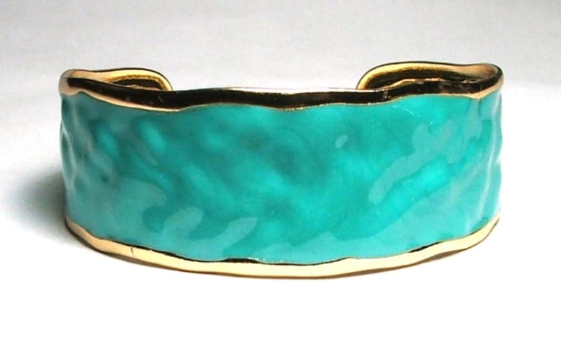 SS-21-G STAINLESS STEEL CUFF BRACELET IN GREEN