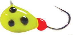 Fiskas Epoxy Wolfram Jigs - E66 Glow Yellow Spot - 6MM Fiskas Epoxy Wolfram Jigs - E66 Glow Yellow Spot - 6MM