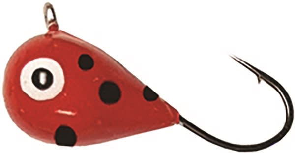 Fiskas Handpainted Jigs - HP37 Red Black Spot - 6MM