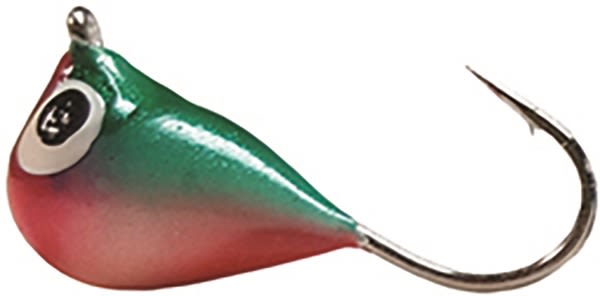 Fiskas Handpainted Jigs - HP27 Metallic Green Pink (Glow) - 6MM Fiskas Handpainted Jigs - HP27 Metallic Green Pink (Glow) - 6MM
