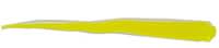 Little Atom Wedgees Plastic Tails - 6pk - 03 Hot Chartreuse