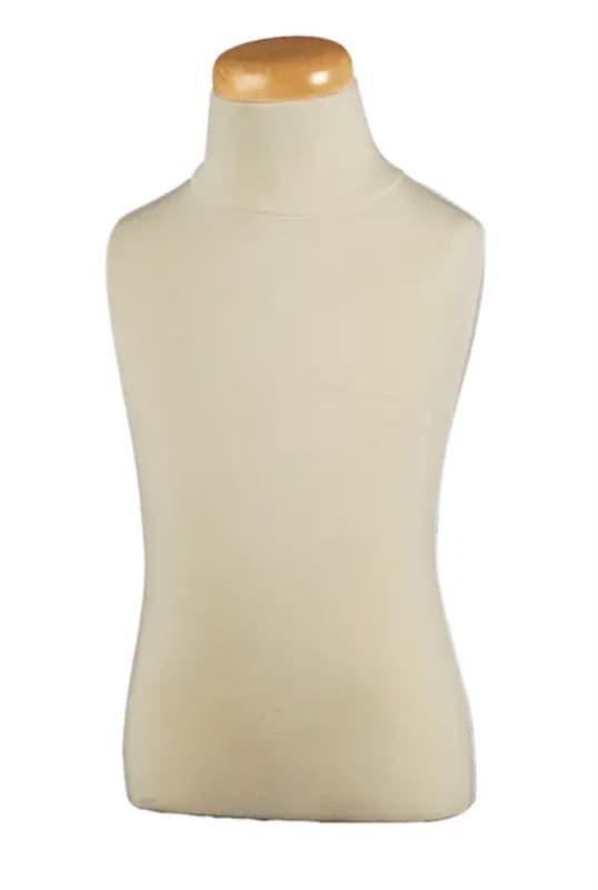 Creme Jersey Covered Child Torso Shirt Form with Neckblock for 2 Year Old Clothing Displays Creme Jersey Covered Child Torso Shirt Form with Neckblock for 2 Year Old Clothing Displays