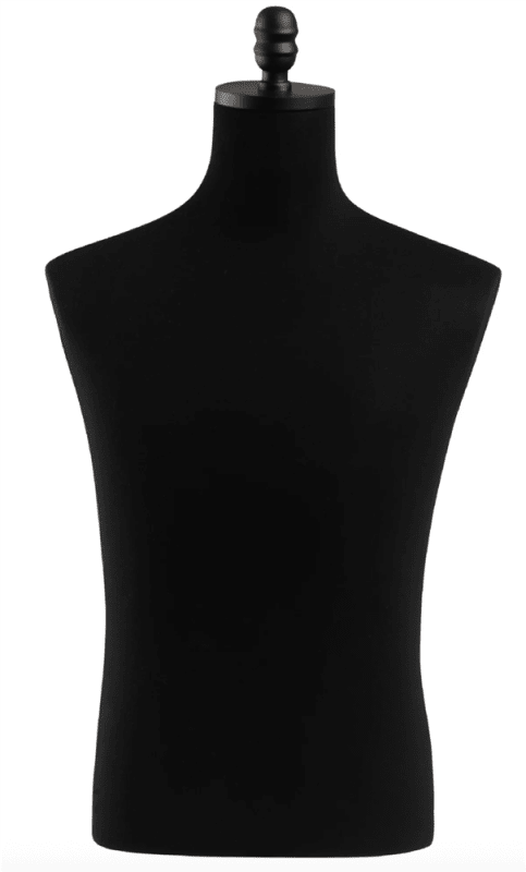 Premium Black Male Display Dress Form Torso — Ideal for Retail & Design Use - Torso Only