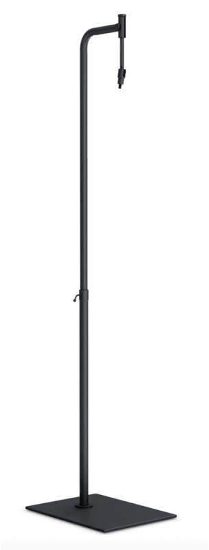 Black Metal Hanging Base for Dress Forms & Mannequins - Fits 3/4" Flange