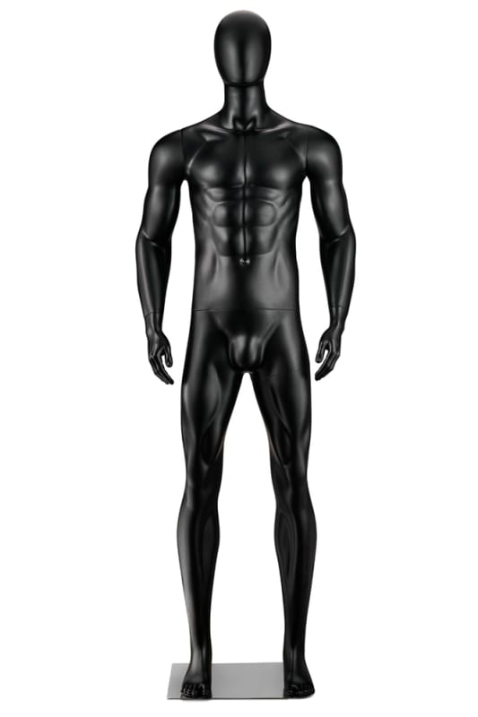 Muscular Male Egghead Full-Body Mannequin | PM Collection | Zing Display