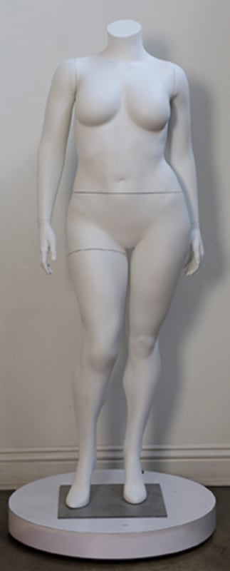 plus size headless female mannequin retail display zing display