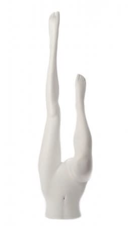upside down female legs pant form mannequin white retail display zing display