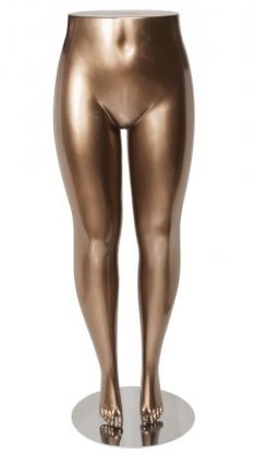 plus size female leg mannequin metallic gold pants display zing display