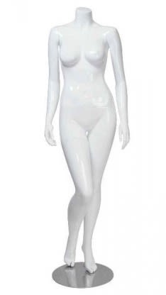 matte white headless female brazilian mannequin retail display zing display