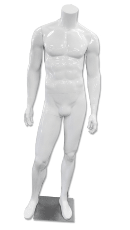 Men’s Headless Full-Body Mannequin – Modern Male Display | Zing Display
