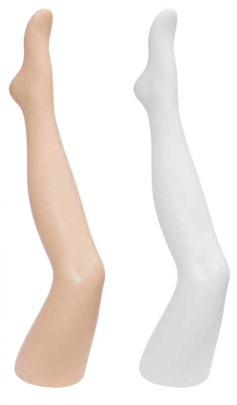 female display leg white tan plastic hosiery mannequin leg display female display leg white tan plastic hosiery mannequin leg display