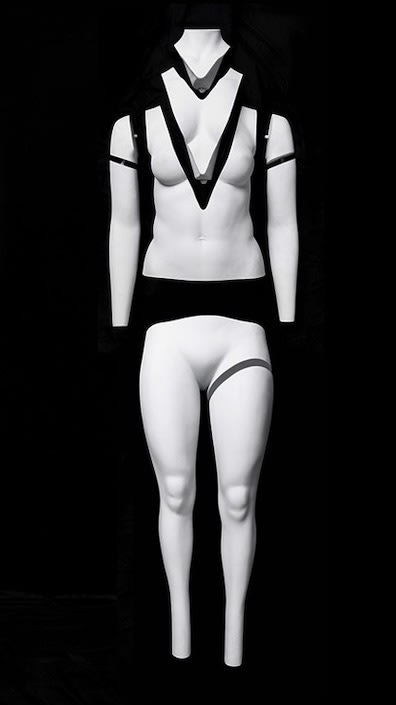 Headless plus size female ghost mannequin for seamless apparel photography and e-commerce clothing display