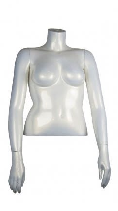 Shiny pearl plus size female torso mannequin display made of fiberglass for retail apparel displays Shiny pearl plus size female torso mannequin display made of fiberglass for retail apparel displays