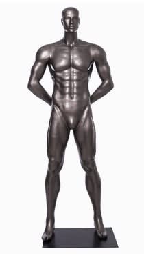Football male mannequin with arms behind back for sports apparel and athletic retail display