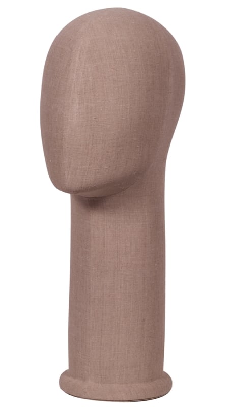 18" Fabric Covered Male Egghead Head Form