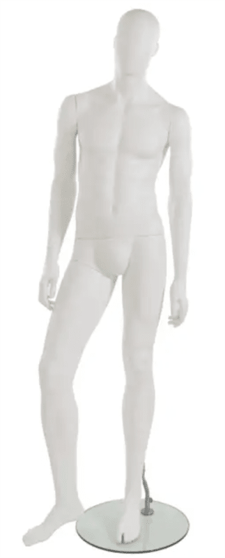 trendy egghead matte white male mannequin pose 1 trendy egghead matte white male mannequin pose 1