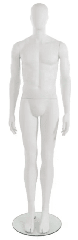 trendy egghead matte white male mannequin pose 4 trendy egghead matte white male mannequin pose 4