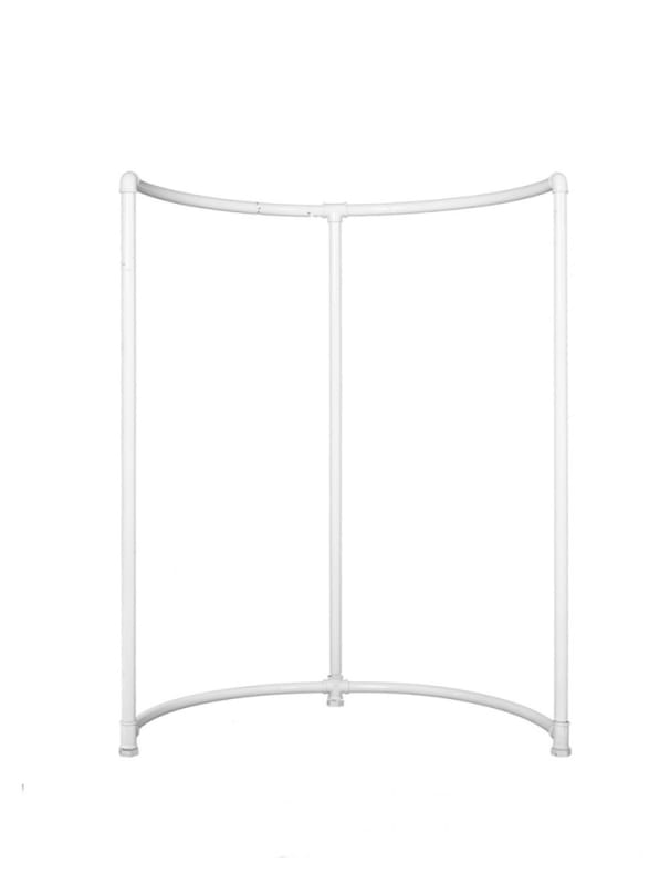 Half Round Industrial Pipe Display Rack From ZingDisplay.com