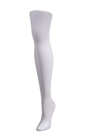 Free-Standing Female Leg Display with raised heel and weighted toe by Zing Display