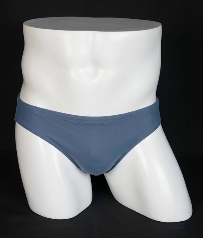 White fiberglass male buttocks display form mannequin for apparel fitting and retail display use