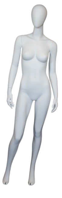 5'11" abstract female mannequin full body retail display form for modern fashion clothing presentation