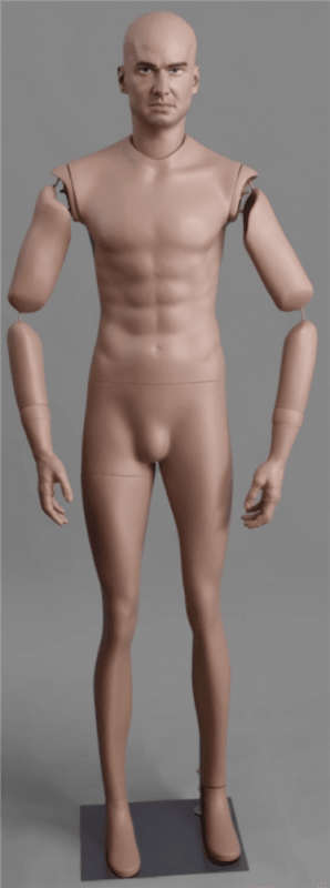 Military Colonel Male Realistic - Articulating Arms