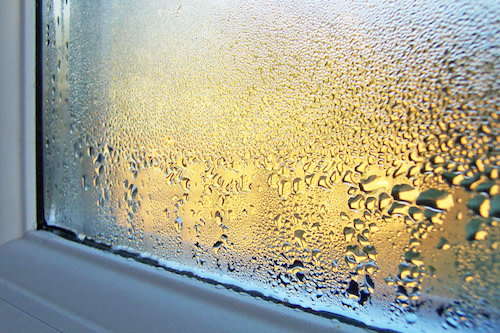 condensation and humidity from water